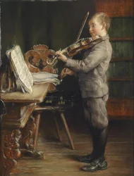 Boy Playing Violin